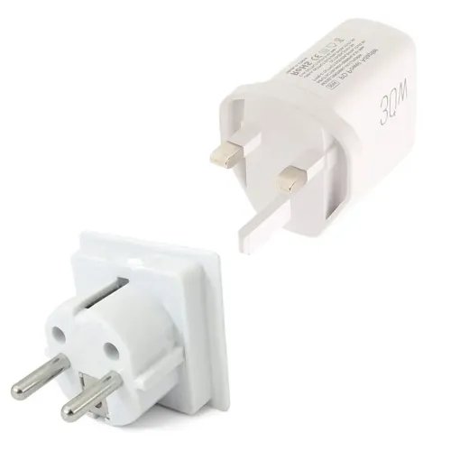 LAMTECH2-IN-1EUUKCHARGERUSBQC3.0TYPE-CWITHADAPTER30W