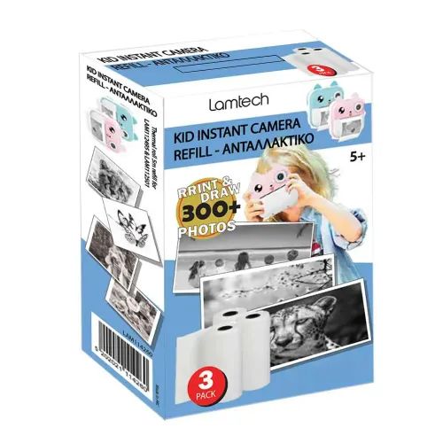 LAMTECH 3PACK KID INSTANT CAMERA REFILL 5M FOR LAM114284 LAM114291