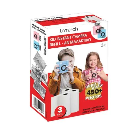 LAMTECH 3PACK KID INSTANT CAMERA REFILL 8M FOR LAM114246 LAM114253