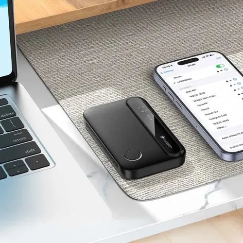 LAMTECH4GLTEWIFI6PORTABLEROUTERBLACK