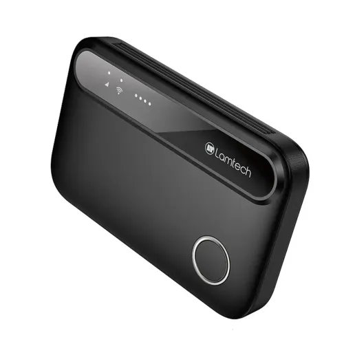 LAMTECH4GLTEWIFI6PORTABLEROUTERBLACK