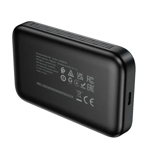 LAMTECH4GLTEWIFI6PORTABLEROUTERBLACK