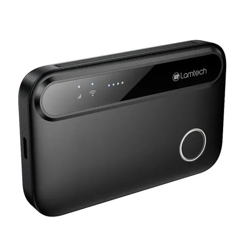 LAMTECH4GLTEWIFI6PORTABLEROUTERBLACK