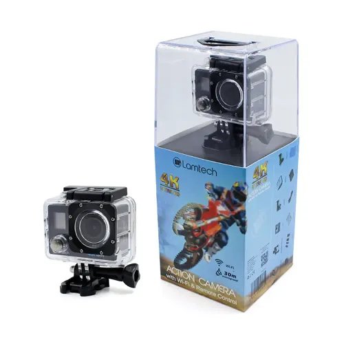LAMTECH 4K ACTION CAMERA DUO WITH Wi-Fi 2.4G REMOTE CONTROL