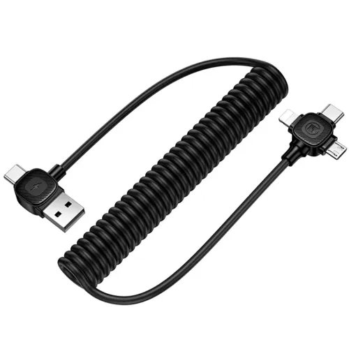 LAMTECH6-IN-1CHARGINGCABLETYPE-CUSBTOTYPE-CLIGHTNING-MICRO-USB3A1.5MBLACK