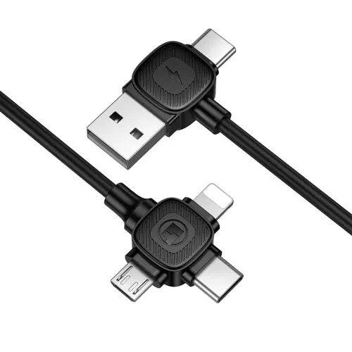 LAMTECH6-IN-1CHARGINGCABLETYPE-CUSBTOTYPE-CLIGHTNING-MICRO-USB3A1.5MBLACK