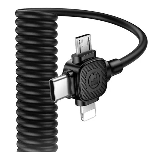 LAMTECH6-IN-1CHARGINGCABLETYPE-CUSBTOTYPE-CLIGHTNING-MICRO-USB3A1.5MBLACK