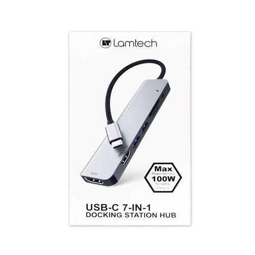 LAMTECH7-IN-1USB-CDOCKINGSTATIONHUBPD100W