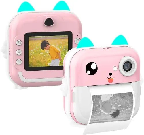LAMTECH BLUETOOTH KID INSTANT CAMERA WHITEPINK