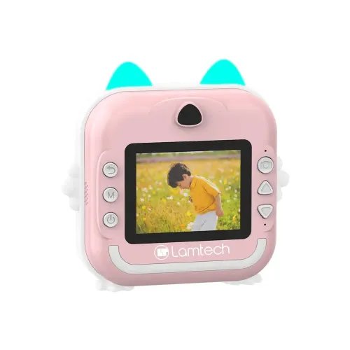 LAMTECH BLUETOOTH KID INSTANT CAMERA WHITEPINK