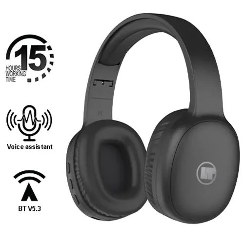 LAMTECH BT5.3 FOLDABLE HIGH FIDELITY HEADPHONES BLACK