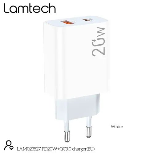 LAMTECH CHARGER USB QC3.0TYPE-C 20W
