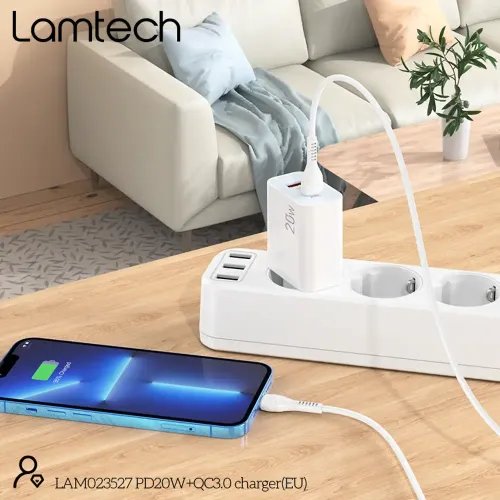 LAMTECH CHARGER USB QC3.0TYPE-C 20W