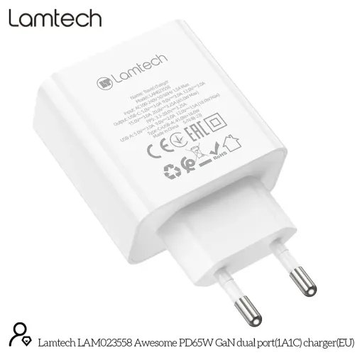 LAMTECH CHARGER USB QC3.0TYPE-C 65W