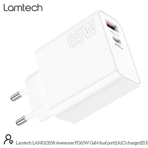LAMTECH CHARGER USB QC3.0TYPE-C 65W