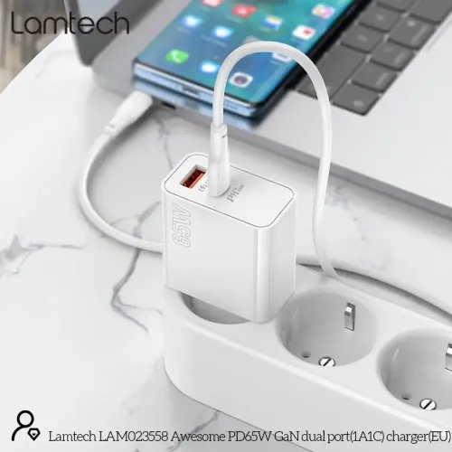 LAMTECH CHARGER USB QC3.0TYPE-C 65W