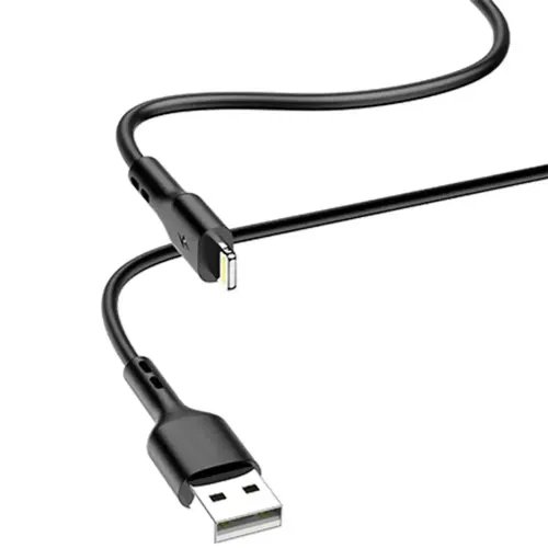 LAMTECH CHARGING DATACABLE LIGHTNING 1m BLACK