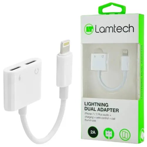 LAMTECH DUAL LIGHTNING ADAPTER 4 IN 1 2A