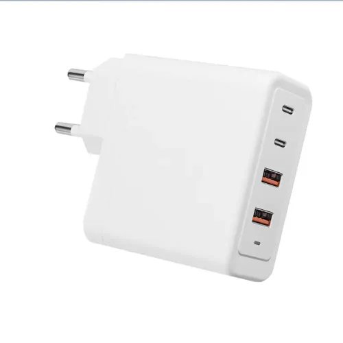 LAMTECH GaN FAST CHARGER 2xTYPE-C 2xQC3.0 OUTPUT 100W