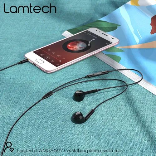 LAMTECH HANDSFREE STEREO 35mm JACK WITH MIC BLACK