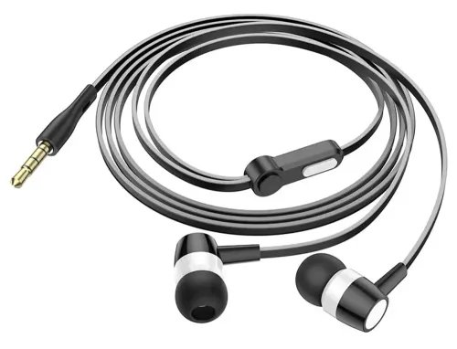 LAMTECH HANDSFREE WITH MIC 35MM JACK BLACK
