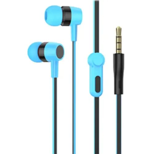 LAMTECH HANDSFREE WITH MIC 35MM JACK BLUE