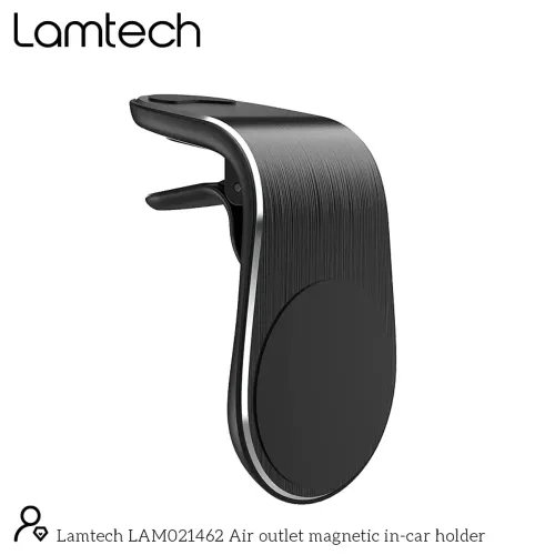 LAMTECH MAGNETIC CAR AIR VENT SMARTPHONE HOLDER WITH CLIP