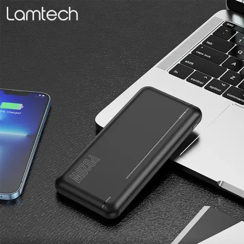 LAMTECH POWERBANK 10000MAH QC30PD20W BLACK