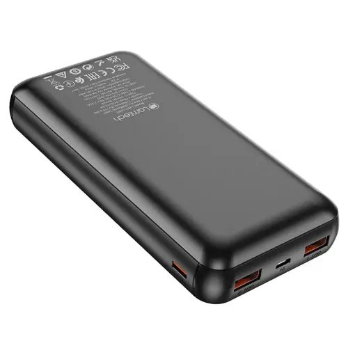 LAMTECH POWERBANK 20000MAH QC30PD20W BLACK