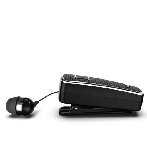 LAMTECH RETRACTABLE BT 5.0 CLIP ON HEADSET BLACK HANGING CORD