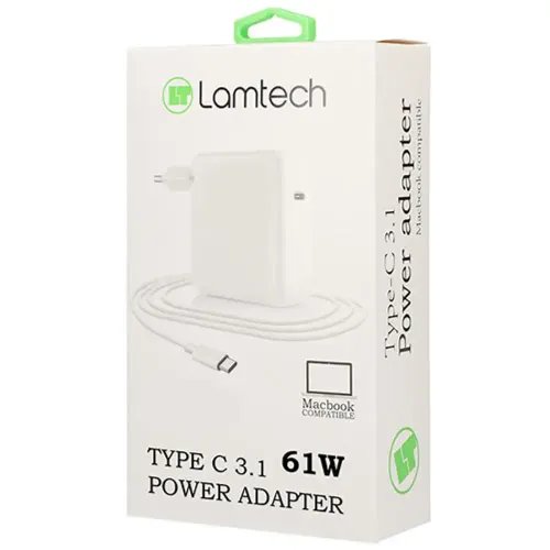 LAMTECH TYPE C 3.1 POWER ADAPTER 61W 203V 3A