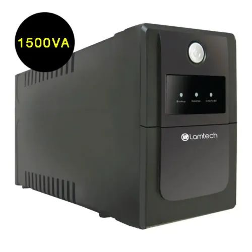 LAMTECH UPS WITH AVR 1500V CPU 2x12V9AH4 SCHUKO SOCKET