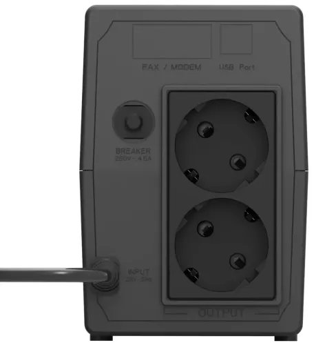 LAMTECH UPS WITH AVR 650VCPU 12V7AH 2 SCHUKO SOCKET