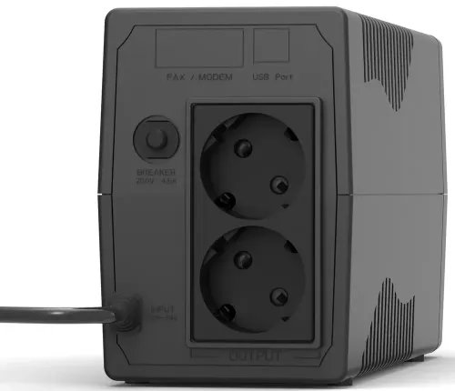 LAMTECH UPS WITH AVR 800VCPU 12V9AH 2 SCHUKO SOCKET