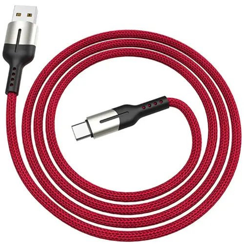 LAMTECH USB TYPE-C DATA CABLE 5A 12M RED
