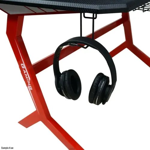 LC-POWER GAMING DESK WITH EXTRA SHELVES BLACKRED