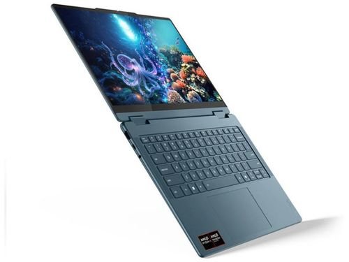 LENOVOLaptopYoga72-in-114AKP1014aposaposWUXGAOLEDRyzenAI7-35016GB1TBAMDRadeon860MWin11Home3YPremiumTidalTeal