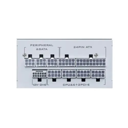 LIANLISP0850PWhite-850W80PlatinumPSU-10YearsWarranty-12V-2x6-JapaneseCapacitors