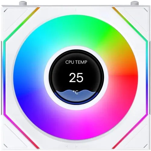 LIANLIUNIFANSLINFLCDFLEXReverse-White-Wireless1201pcCaseFan-NoControllerInclud