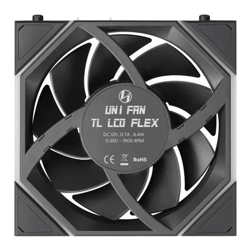 LIANLIUNIFANTLLCDFLEXReversalBlackWireless1201pcCaseFan-NoControllerIncluded