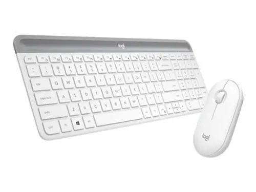 LOGITECH Keyboard/Mouse Wireless MK470 White