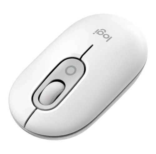 LOGITECHMousePOPWirelessWithEmojiButtonWhite