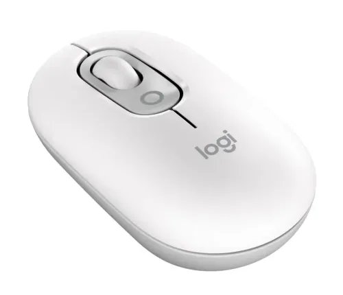 LOGITECHMousePOPWirelessWithEmojiButtonWhite