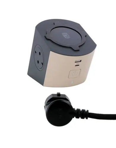 LegrandSurgeArrest2Outlets2mCableCornerBrownBlack
