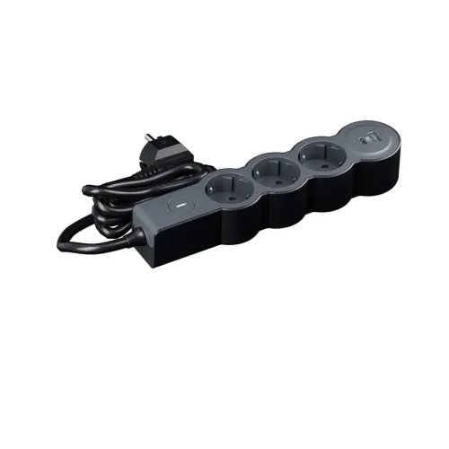 LegrandSurgeArrest3OutletsUSBAC1.5mCableBlack