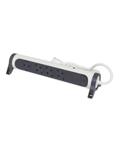 LegrandSurgeArrest4Outlets1.5mCableCFTWhiteGreyRotating