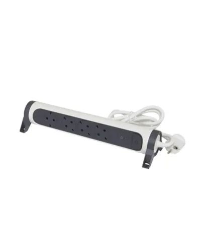 Legrand SurgeArrest 4 Outlets 1.5m Cable SPD White/Grey Rotating