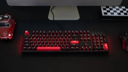 LemokeyX3X3-A1QMKVIAWiredMechanicalfullKeyboard100RedSwitchUSLayout