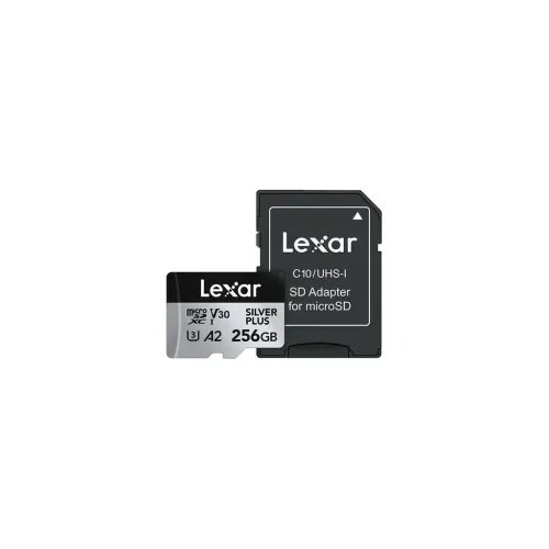 LexarSilverPlusmicroSDXC256GB-UHS-1U3-V30-A2