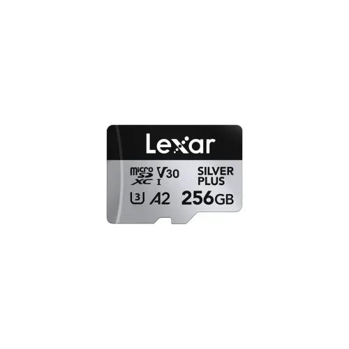 LexarSilverPlusmicroSDXC256GB-UHS-1U3-V30-A2